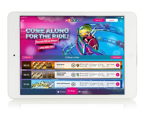 Mecca Bingo iPad App Launch on Behance