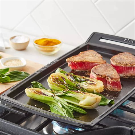 Staub Cast Iron Double-Burner Griddle & Plancha | Sur La Table