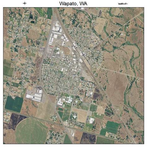 Aerial Photography Map of Wapato, WA Washington