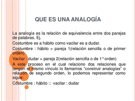 ANALOGÍAS