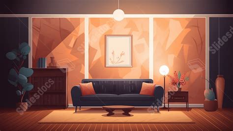 Living Room Solid Wood Furniture Powerpoint Background For Free ...