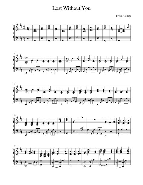 Lost Without You - Freya Ridings Sheet music for Piano | Download free in PDF or MIDI ...