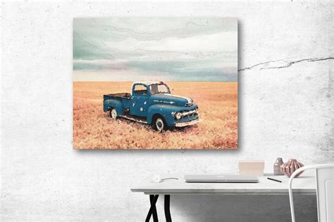 Vintage Truck Wall Art Boy Wall Art Office Wall Decor Man | Etsy