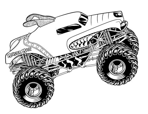 Free Printable Monster Truck Coloring Pages