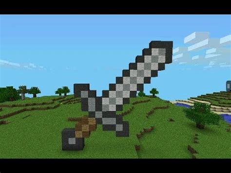 How To Make A Minecraft Iron Sword In Real Life - YouTube