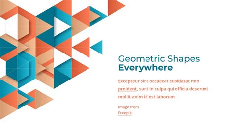 Geometric shapes everywhere Website Design