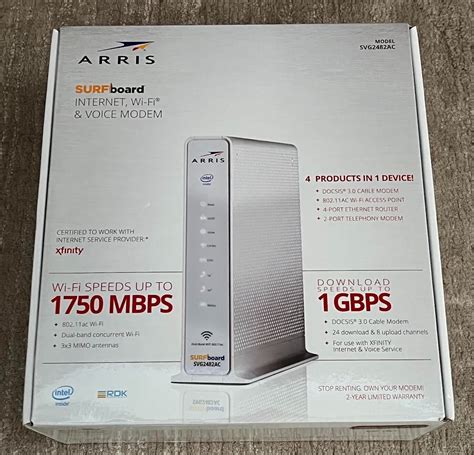 Arris Surfboard Internet WiFi Voice Cable Modem SVG2482AC DOCSIS 3.0 Xfinity | eBay