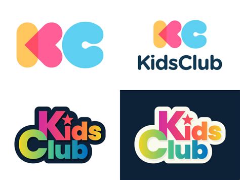 KidsClub 2, 3 | Toys logo, Kids logo design, Magic for kids