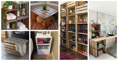 20+ DIY Wooden Crates Furniture Design Ideas