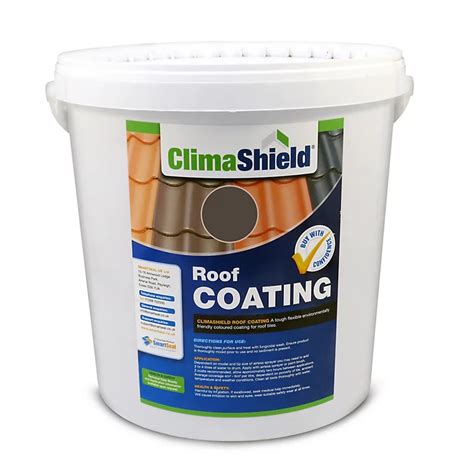 ClimaShield - Roof Coating Sealer & Tile Paint - Slate Grey (20L) Transforms Concrete Tiles and ...