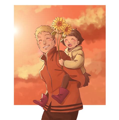 Naruto and Himawari by Aranren on DeviantArt