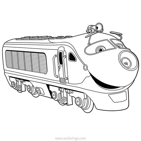 Chuggington Coloring Pages Koko and Brewster - XColorings.com