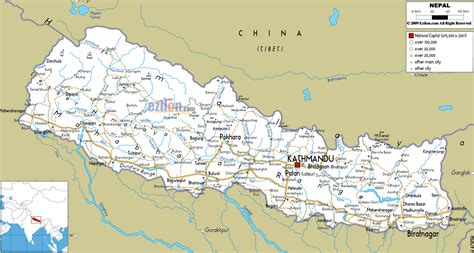 Maps of Nepal | Detailed map of Nepal in English | Tourist map of Nepal | Road map of Nepal ...