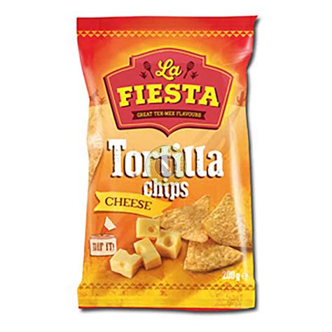 LA FIESTA TORTILLA CHIPS CHEESE 200G – Navarrino