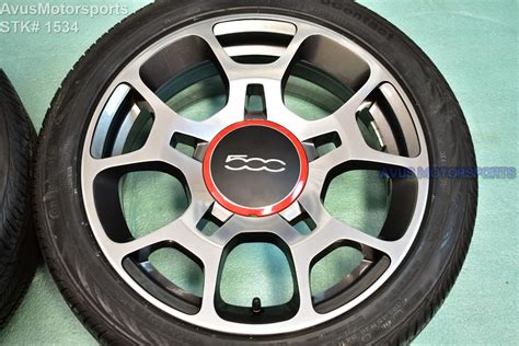 Fiat 500 Sport 16" Factory OEM Wheels and Tires 500C 2013 2012 2014 2015 2011