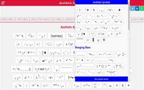 Aesthetic Symbols {copy and paste} for Chrome - Download