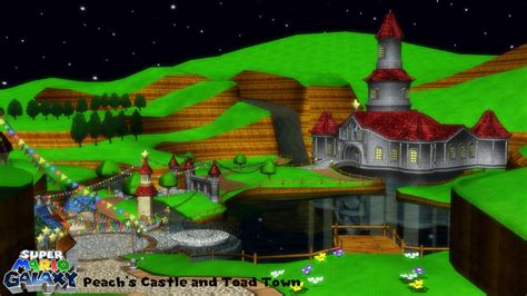 Castle Super Mario 64 Background - canvas-isto