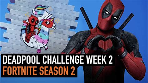 Deadpool Challenge Week two | FORTNITE SEASON 2 WEEK 2 - YouTube