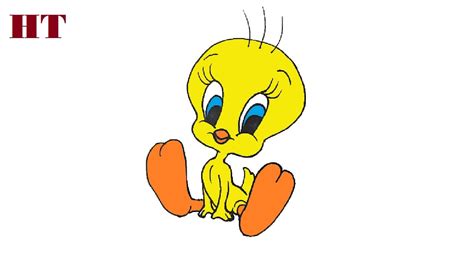 How To Draw Baby Tweety Bird Step By Step