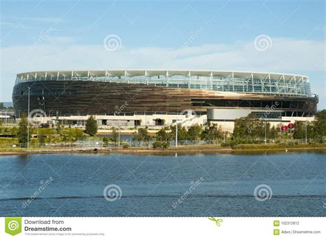 Perth Stadium - Australia stock photo. Image of sunny - 102312812