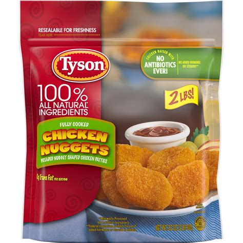 Buy Tyson Fully Cooked Chicken Nuggets, Frozen Chicken Nuggets, 2 Lb Online at desertcart UAE