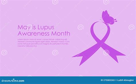 Lupus Awareness Month Background Or Banner Design Template Cartoon ...