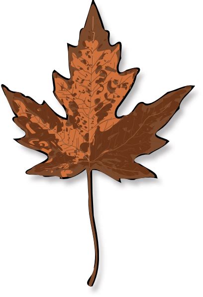 Brown Leaf Clip Art at Clker.com - vector clip art online, royalty free & public domain