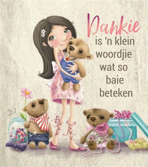 Dankie is 'n klein woordjie wat so baie beteken | Illustration, Girl ...