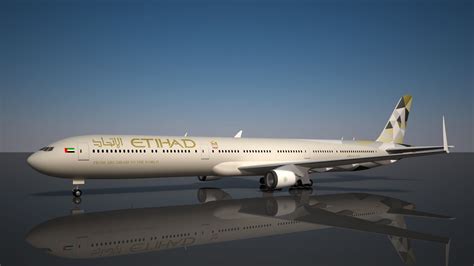 Etihad Boeing 777 - 9X 3D model | CGTrader