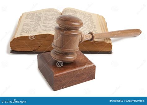 Wooden gavel isolated stock image. Image of criminal - 29889653