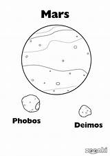 Mars Coloring Pages Planet Printable Planets Color Print Getcolorings  sketch template