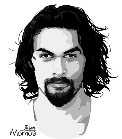 Jason Momoa Vector Art by eltoadore on @DeviantArt | Vector art, Vector portrait illustration ...