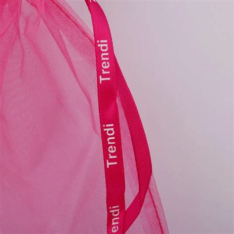 Personalized Promotion Organza Gift Pouch Wholesale White Drawstring ...