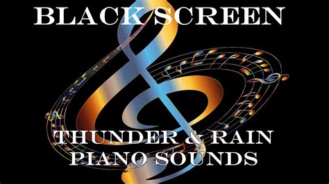 SLEEP MUSIC BLACK SCREEN 10 HOURS: RAIN AND PIANO SOUNDS: RELAX FAST. - YouTube