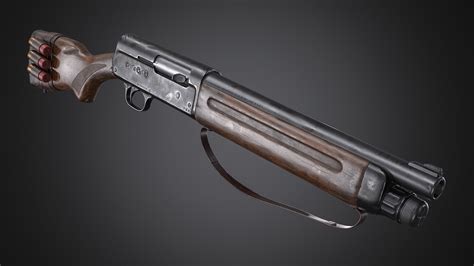 ArtStation - Remington Model 11 Short Barrel Shotgun