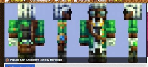 Academy Ekko Minecraft Skin