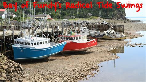 Bay of Fundy Tide Changes in Alma, New Brunswick - YouTube