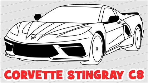 how to draw a corvette stingray step by step - howtostylemomjeansforschool