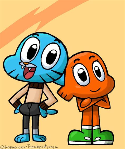 Gumball and Darwin fanart by FatherlessCatPurrson on DeviantArt