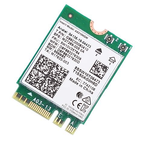 US$ 13.59 - Dual Band Intel AX210 Wireless AX210NGW 2.4Gbps 802.11AX ...