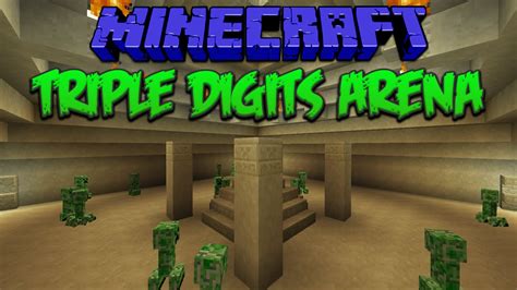 Minecraft: Triple Digits Arena (PvE Map) - YouTube