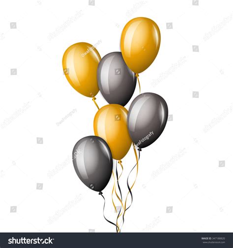 Bunch Balloons Different Colors Stock Vector (Royalty Free) 347188820 ...