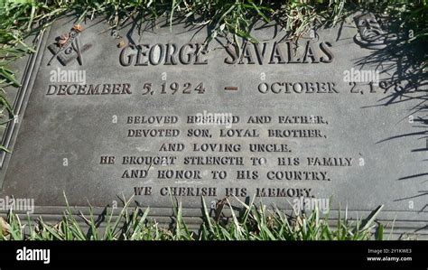 Los Angeles, California, USA 6th September 2024 Actor George Savalas Grave in Lincoln Terrace at ...