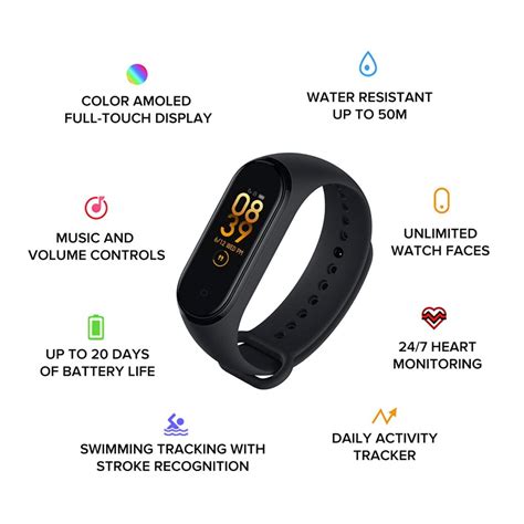 Mi Smart Band 4- India's No.1 Fitness Band, AMOLED Screen