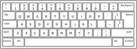 Keyboard clip art (116373) Free SVG Download / 4 Vector