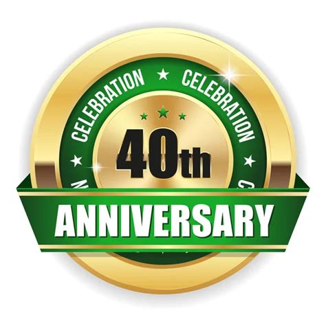 40th anniversary Stock Vectors, Royalty Free 40th anniversary ...