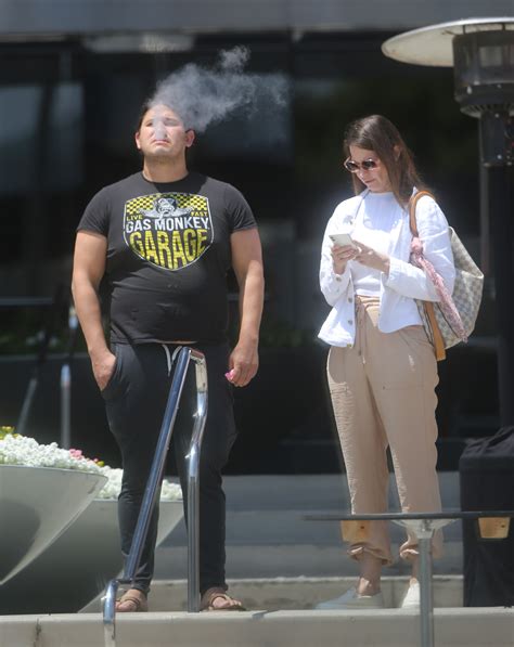 Powerball winner Edwin Castro takes a vaping break during exhaustive shopping spree following ...
