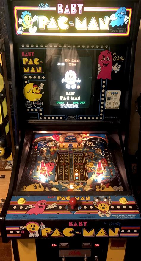 Got my Baby Pac-Man fully operational! Just needs some bulbs : r/pinball