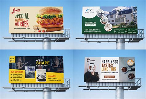 Billboard design collection | Billboards banners vol. 1 on Behance