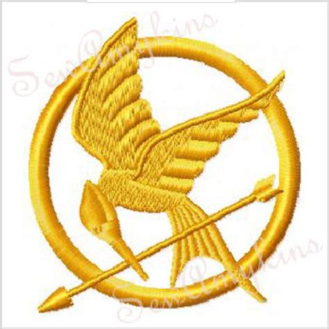 Mockingjay Pin applique - SewAmykins